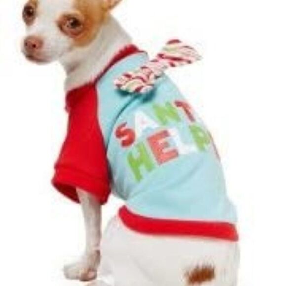 Martha Stewart Santa Helpers Dog Shirt w/ Bow Tie - Picture 2 of 4